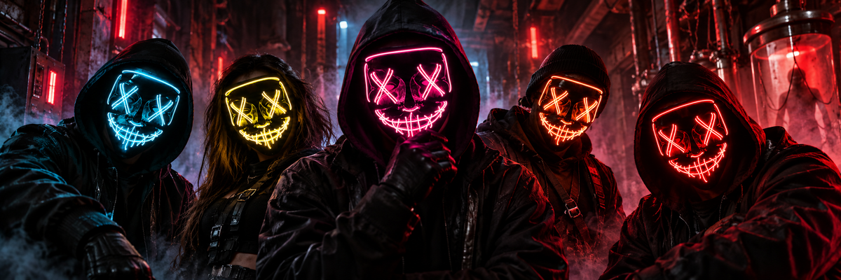 Fright Lab neon Halloween mask collection